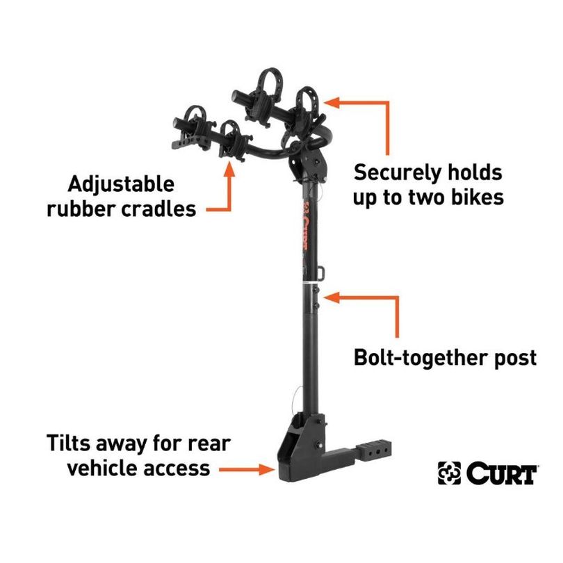 2-Bike rack extension arms